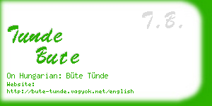 tunde bute business card